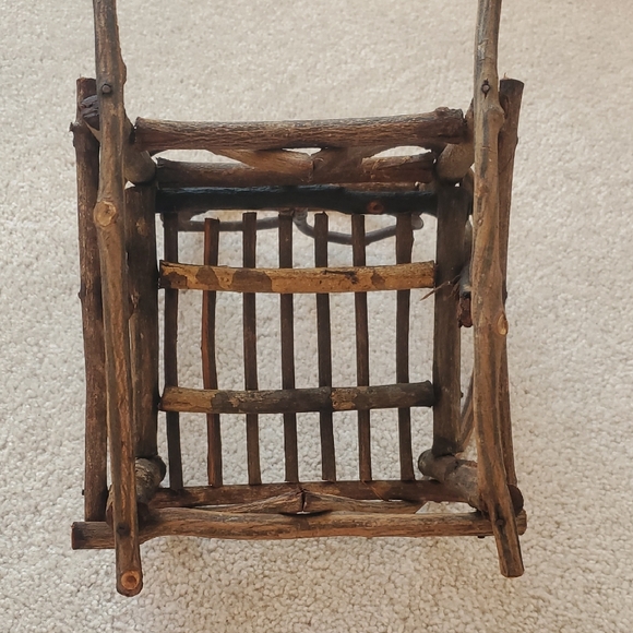 Rustic Wooden Rocking Chair Accent - Picture 4 of 6